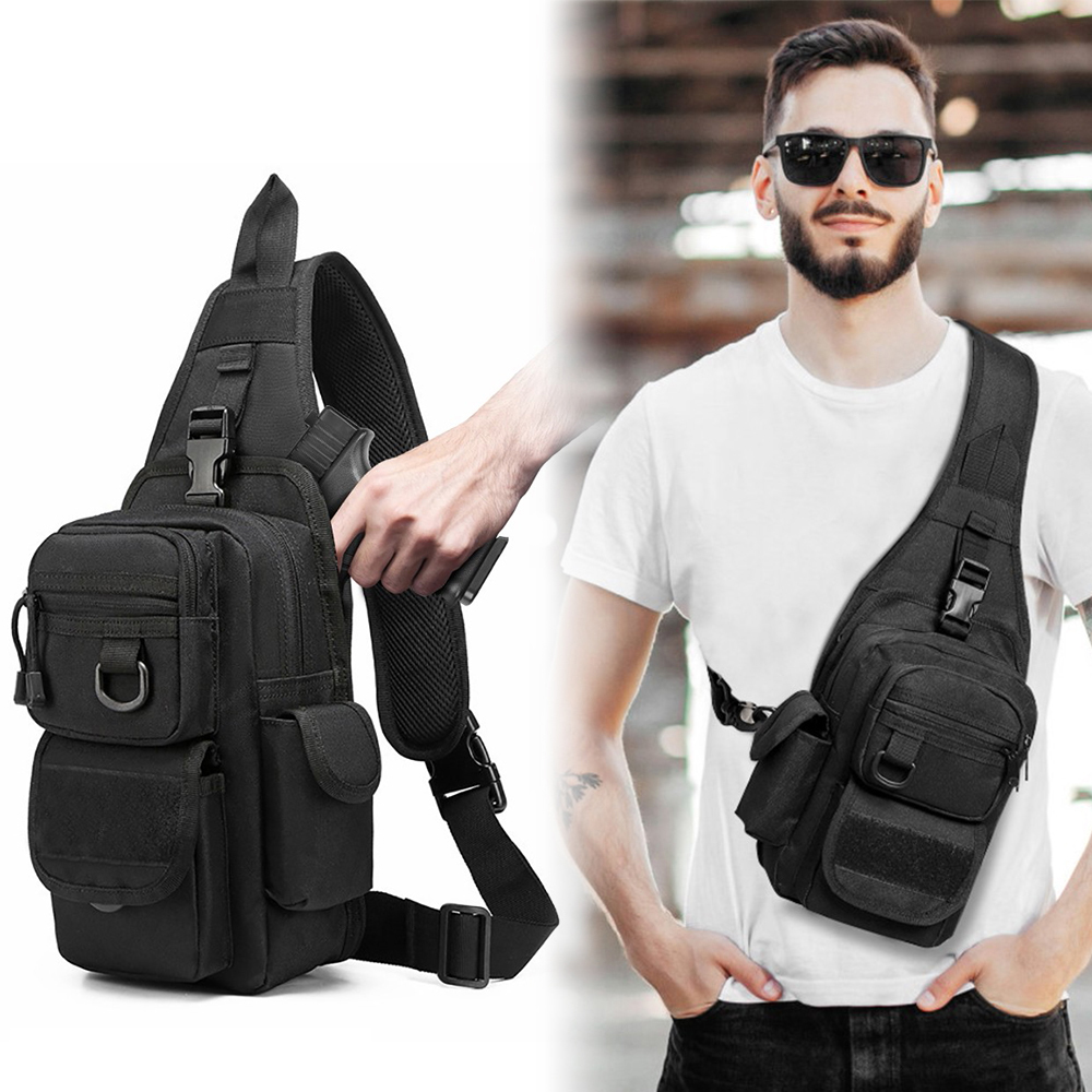 Edc Concealed Carry Sling Bag - Bolsa de pistola táctica, bolsa de