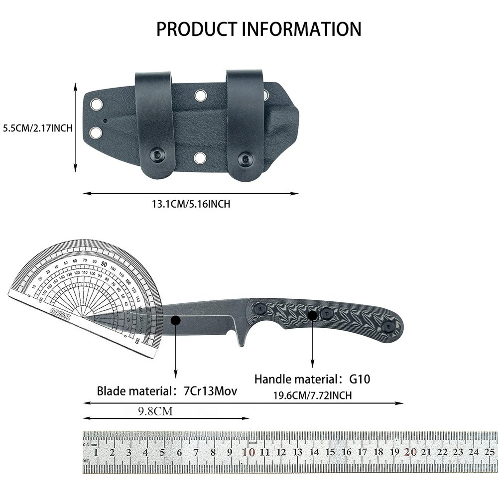 Everyday Carry (Edc) Knife - Cuchillos de hoja fija Full Tang