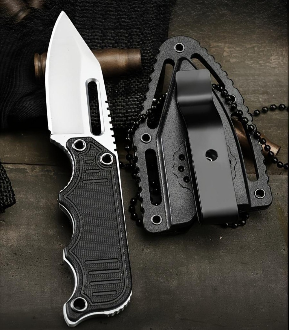 Everyday Carry (Edc) Knife - Cuchillo de cuello portátil con funda