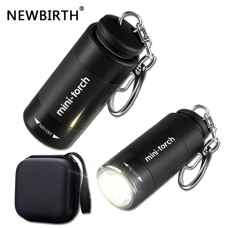 Keychain Flashlight - USB recargable LED multifuncional fuerte luz