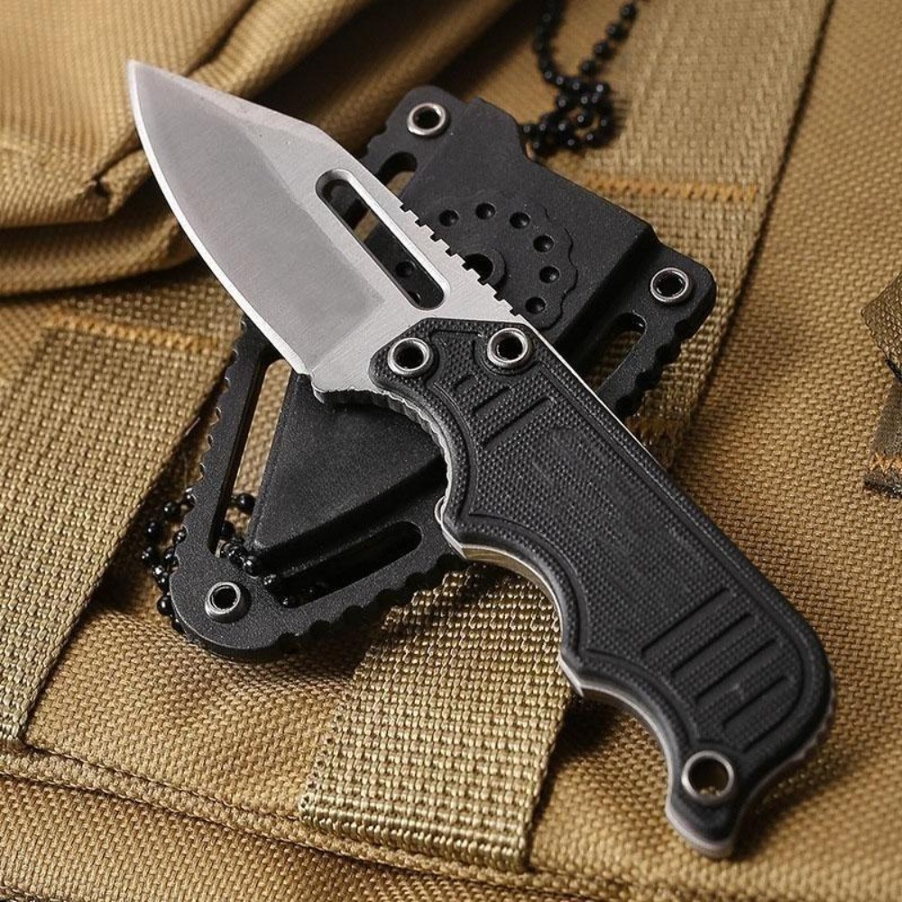 Edc Every Day Carry おもちゃ - Cuchillo de cuello portátil con funda