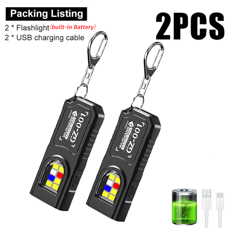 Keychain Flashlight - Linterna Multifuncional para Llavero, Mini Linterna
