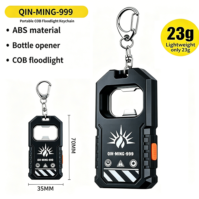 Keychain Flashlight - Linterna LED COB portátil con llavero,