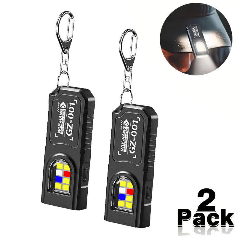 Keychain Flashlight - Mini llavero LED COB multifuncional, linterna