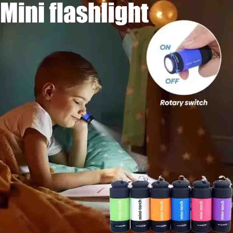 Keychain Flashlight - Mini linterna recargable por USB para