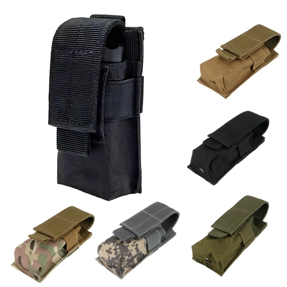 Edc Carry Knife - Molle-bolsa táctica para linterna M5, funda