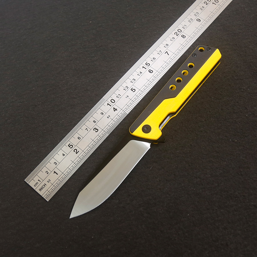Everyday Carry (Edc) Knife - Navaja Plegable con Mango G10, Herramienta