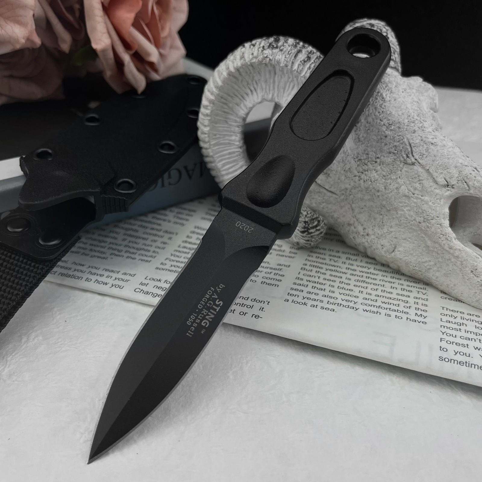 Edc Every Day Carry おもちゃ - Cuchillo de Hoja Fija Multifuncional de