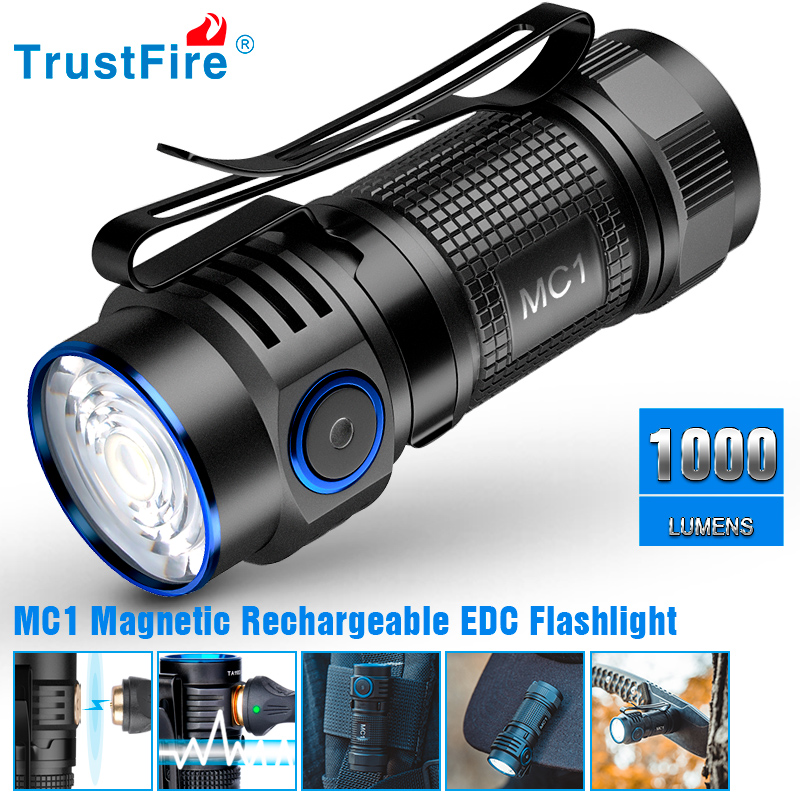 Edc Every Day Carry おもちゃ - Trustfire MC1 linterna recargable por Usb