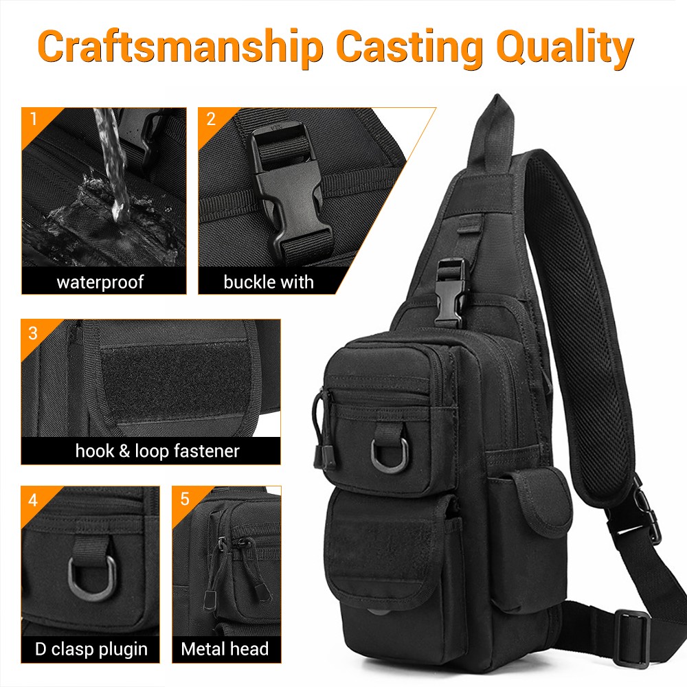Bolsa de pistola táctica, bols - Edc Concealed Carry Sling Bag reseña y precio