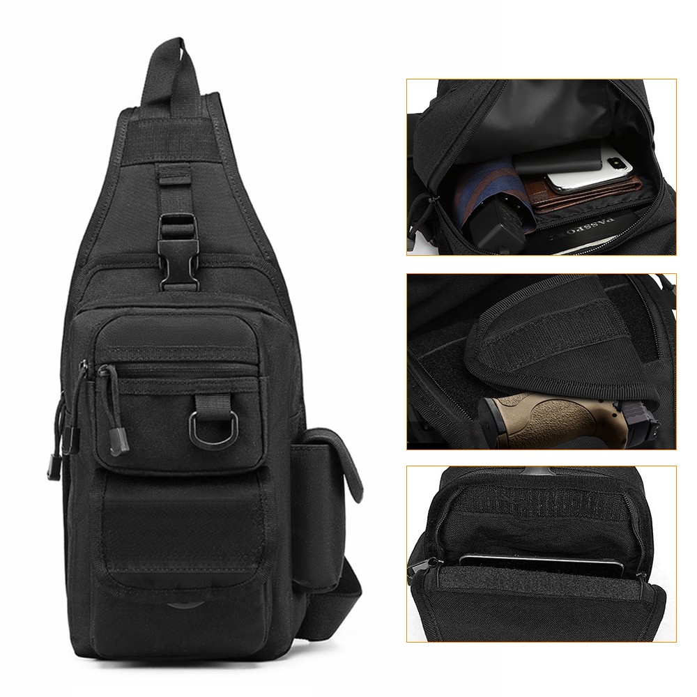 Bolsa de pistola táctica, bols - Edc Concealed Carry Sling Bag reseña y precio