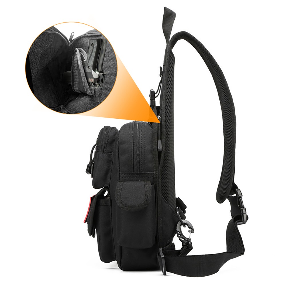 Bolsa de pistola táctica, bols - Edc Concealed Carry Sling Bag reseña y precio