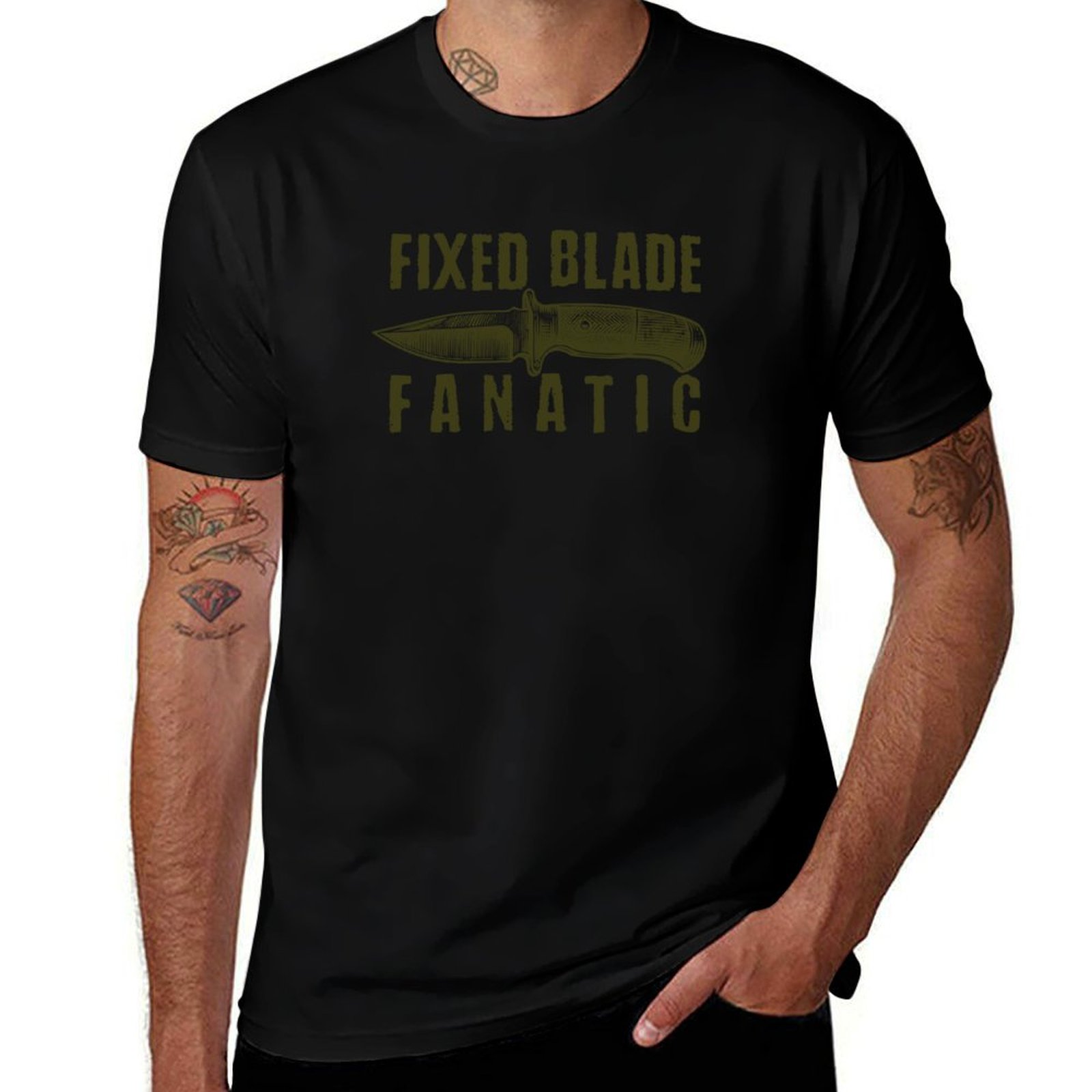 Camiseta Fixed Blade Fanatic - - Edc Carry For Men reseña y precio