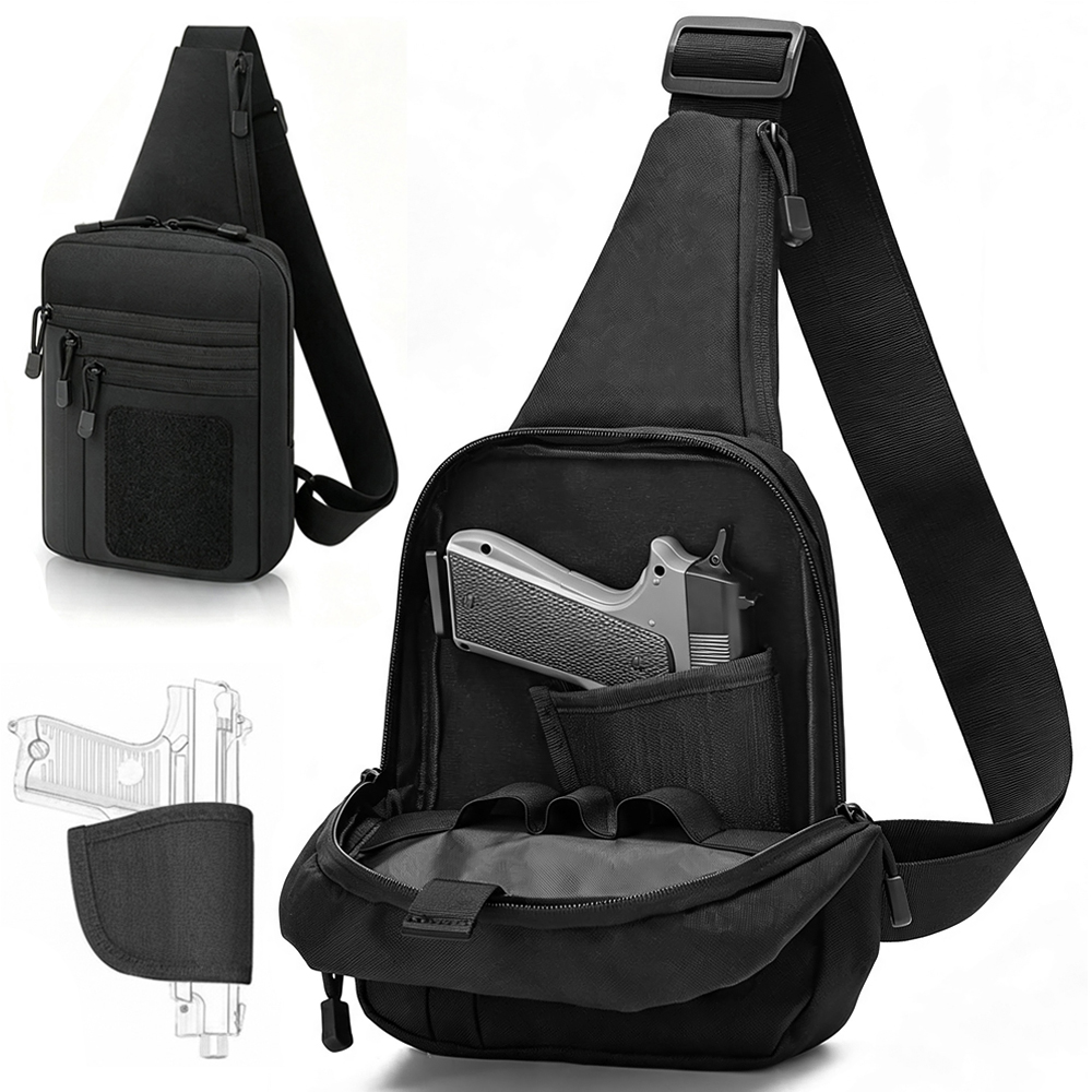 Bolso táctico de pecho para po - Edc Concealed Carry Sling Bag reseña y precio