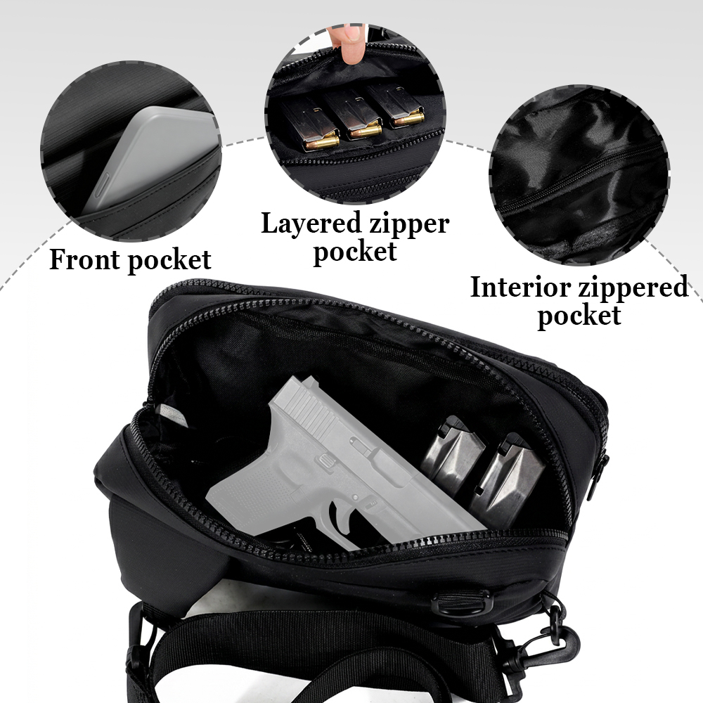 Bolsa Táctica para Pistola, Bo - Edc Concealed Carry Sling Bag reseña y precio