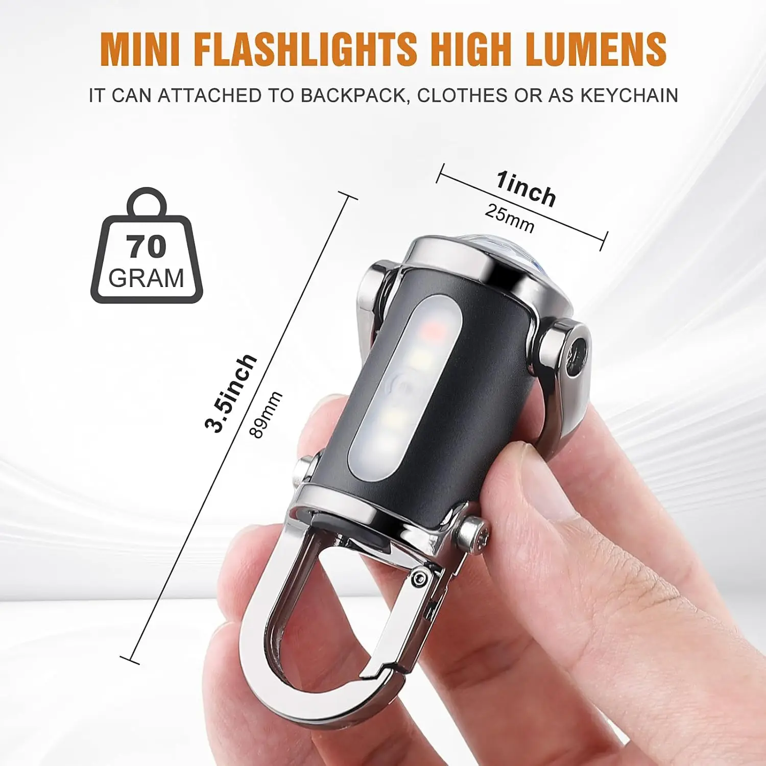 Mini llavero linterna recargab - Keychain Flashlight reseña y precio