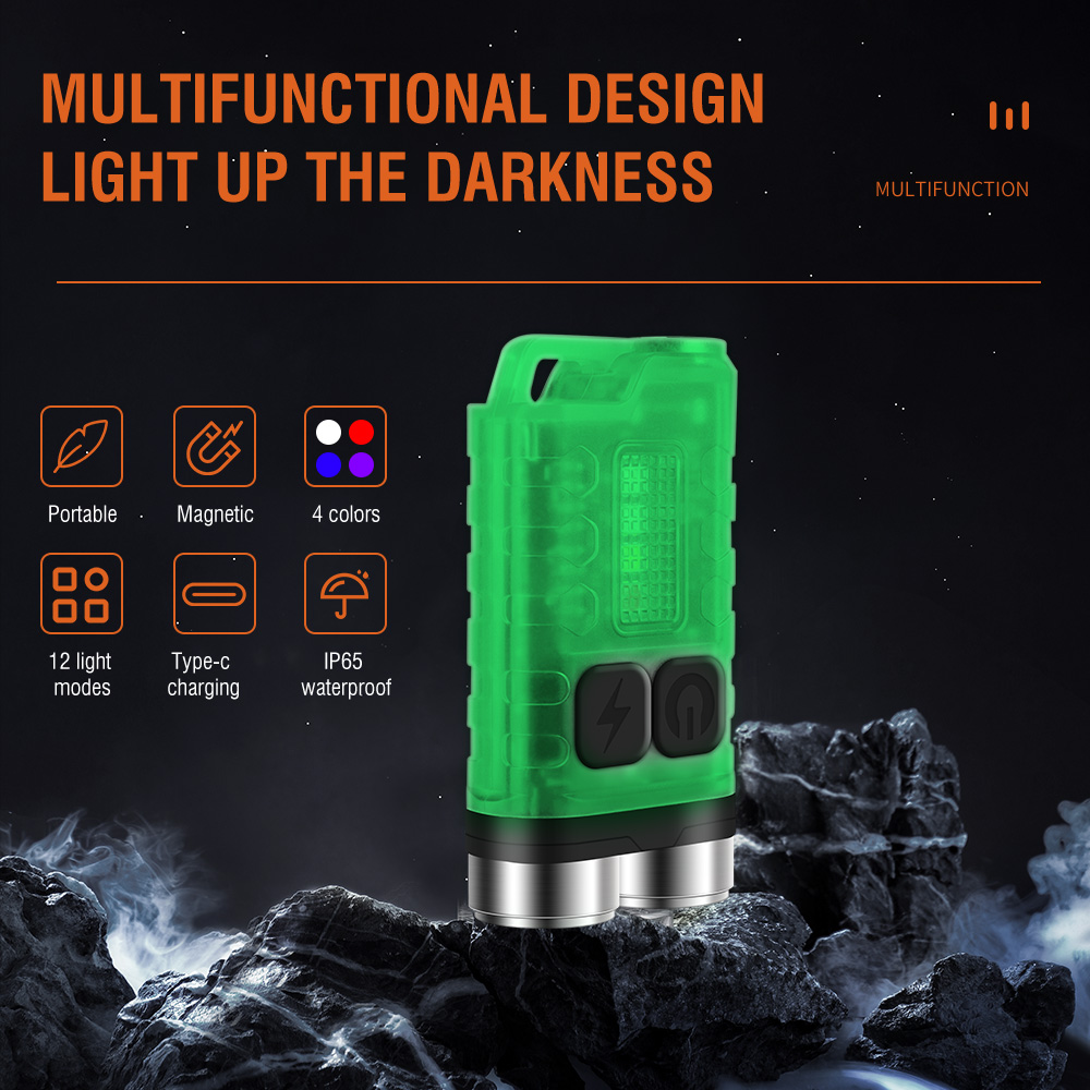 Linterna LED V3 EDC, Mini Lint - Keychain Flashlight reseña y precio