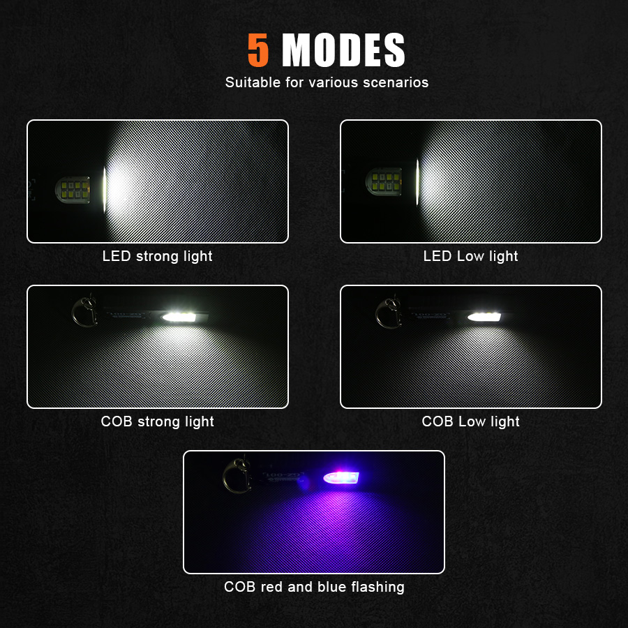 Mini llavero LED COB multifunc - Keychain Flashlight reseña y precio