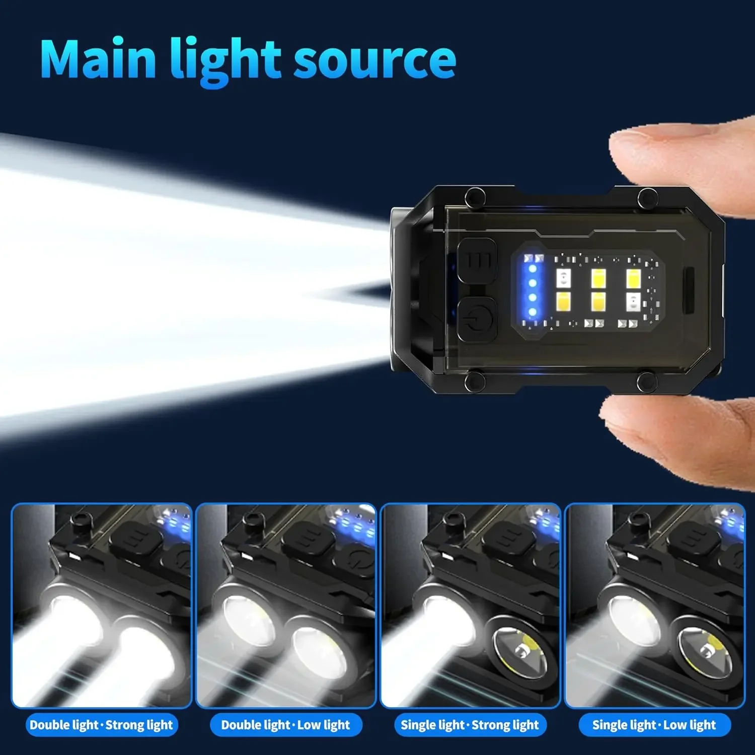 Mini linterna con llavero COB, - Keychain Flashlight reseña y precio