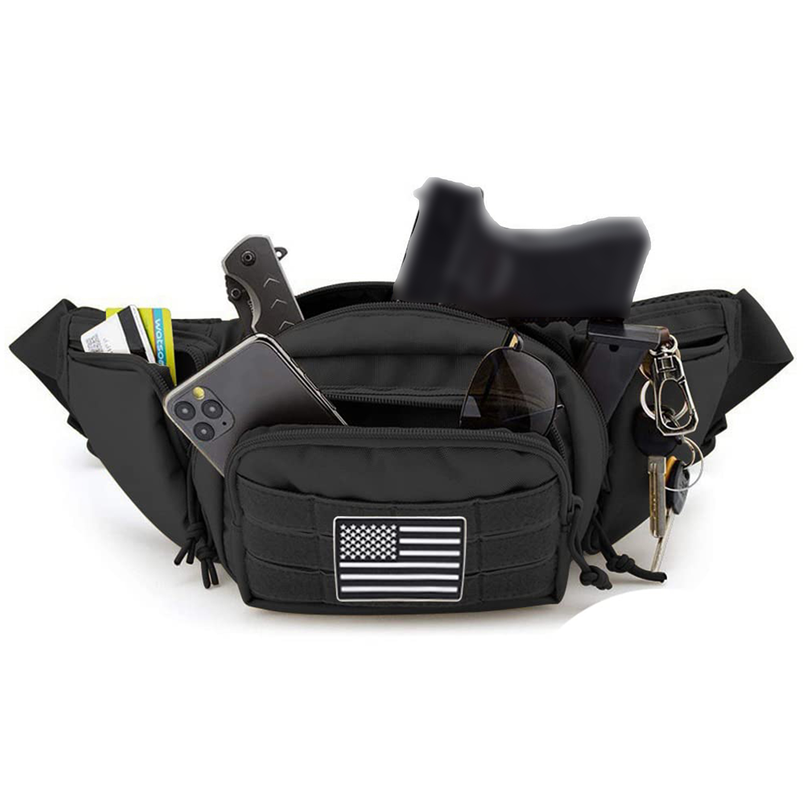 Riñonera táctica con funda par - Edc Carry For Men reseña y precio