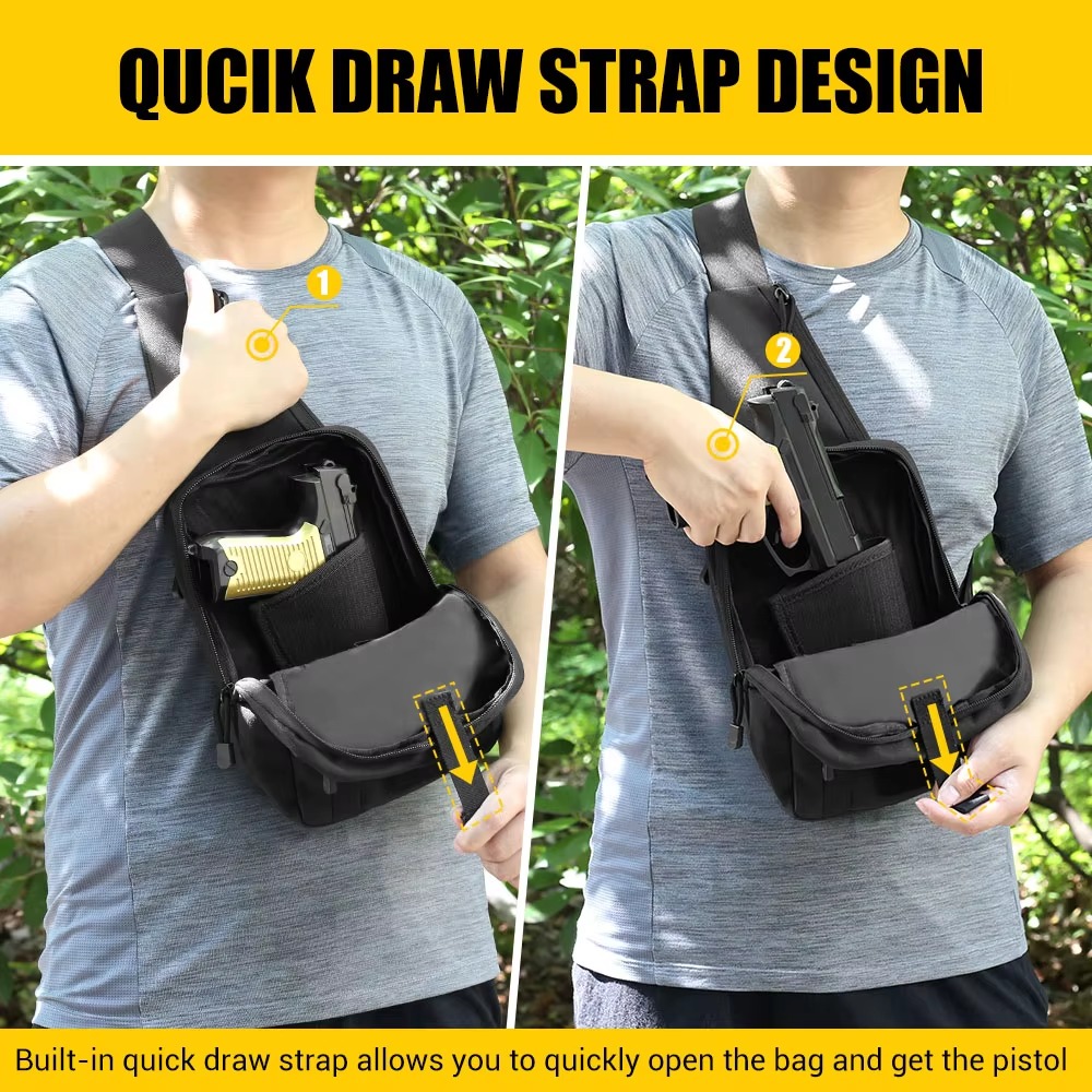 Bolsa Táctica para Pistola, Fu - Edc Concealed Carry Sling Bag reseña y precio